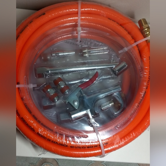 AIR COMPRESSOR HOSE KIT /WYNNsky 3/8" X 25ft PVC Air Compressor Hose Kit - Picture 2 of 4